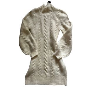 NEW Abercrombie & Fitch White Sweater Dress